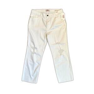 Wrangler Women's Cropped White Jeans